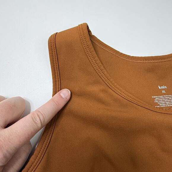 Knix Sports Bra in Rust Orange - Picture 11 of 12